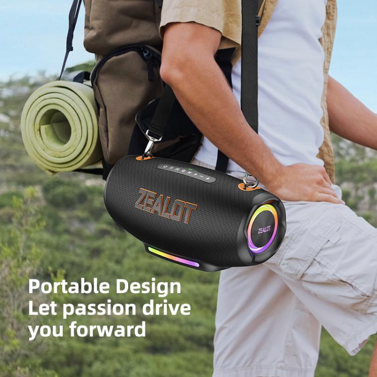 Loa Bluetooth ngoài trời màu sắc rực rỡ Zealot S127 100W