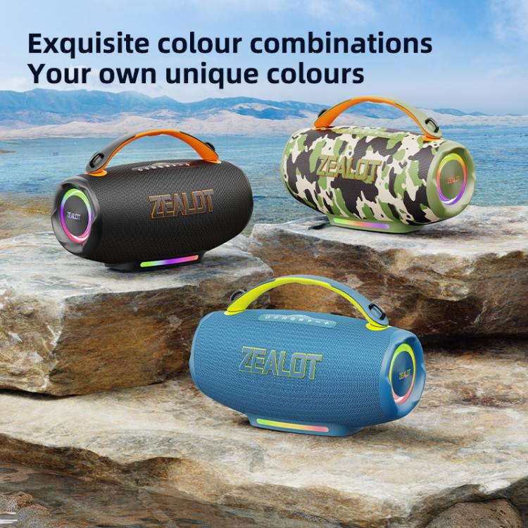 Loa Bluetooth ngoài trời cầm tay RGB Zealot S167 100W