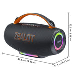 Loa Bluetooth ngoài trời cầm tay RGB Zealot S167 100W