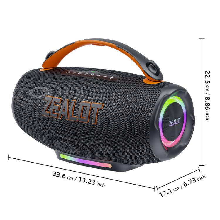 Loa Bluetooth ngoài trời cầm tay RGB Zealot S167 100W