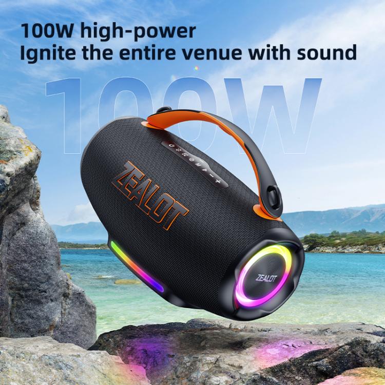 Loa Bluetooth ngoài trời cầm tay RGB Zealot S167 100W