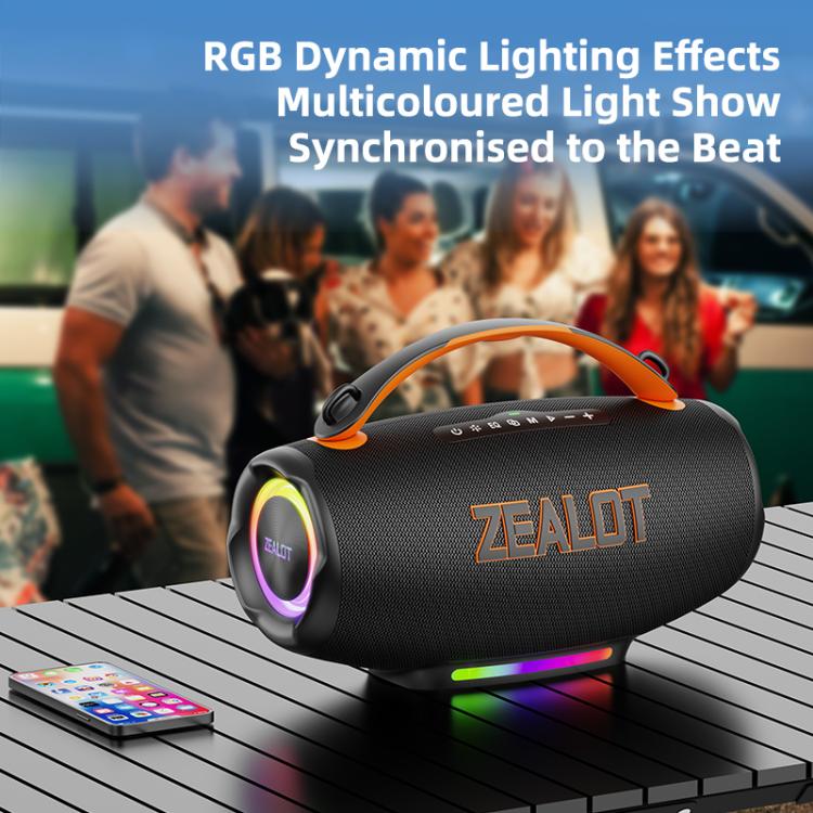 Loa Bluetooth ngoài trời cầm tay RGB Zealot S167 100W