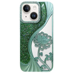 Ốp lưng điện thoại TPU mạ điện khắc rỗng hoa sen đính đá lấp lánh, dành cho iPhone 12 Pro Max, iPhone 12 Pro, iPhone 11 Pro Max, iPhone 11