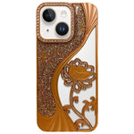 Ốp lưng điện thoại TPU mạ điện khắc rỗng hoa sen đính đá lấp lánh, dành cho iPhone 12 Pro Max, iPhone 12 Pro, iPhone 11 Pro Max, iPhone 11