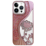 Ốp lưng điện thoại TPU mạ điện khắc rỗng hoa sen đính đá lấp lánh, dành cho iPhone 12 Pro Max, iPhone 12 Pro, iPhone 11 Pro Max, iPhone 11