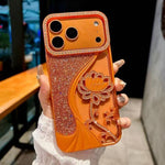 Ốp lưng điện thoại TPU mạ điện khắc rỗng hoa sen đính đá lấp lánh, dành cho iPhone 17 Pro Max, iPhone 17 Pro, iPhone 17, iPhone 16 Pro Max, iPhone 16 Pro, iPhone 16, iPhone 15 Pro Max, iPhone 15 Pro