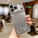 Ốp lưng điện thoại TPU mạ điện đính đá lấp lánh hình công nổi có phim bảo vệ ống kính, dành cho iPhone 17 Pro Max, iPhone 17 Pro, iPhone 17, iPhone 16 Pro Max, iPhone 16 Pro, iPhone 16 Plus, iPhone 16, iPhone 15 Pro Max