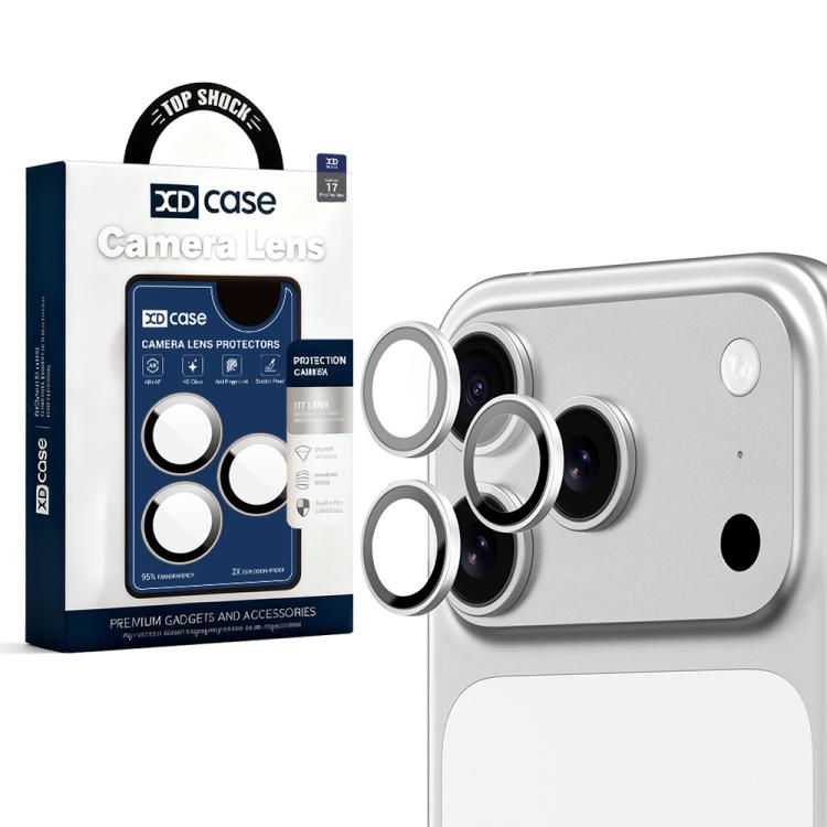 XDcase AF + AR Miếng dán bảo vệ ống kính camera Hawkeye kèm dụng cụ căn chỉnh, Dành cho iPhone 17 Pro Max, Dành cho iPhone 17 Pro