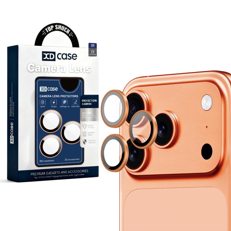 XDcase AF + AR Miếng dán bảo vệ ống kính camera Hawkeye kèm dụng cụ căn chỉnh, Dành cho iPhone 17 Pro Max, Dành cho iPhone 17 Pro