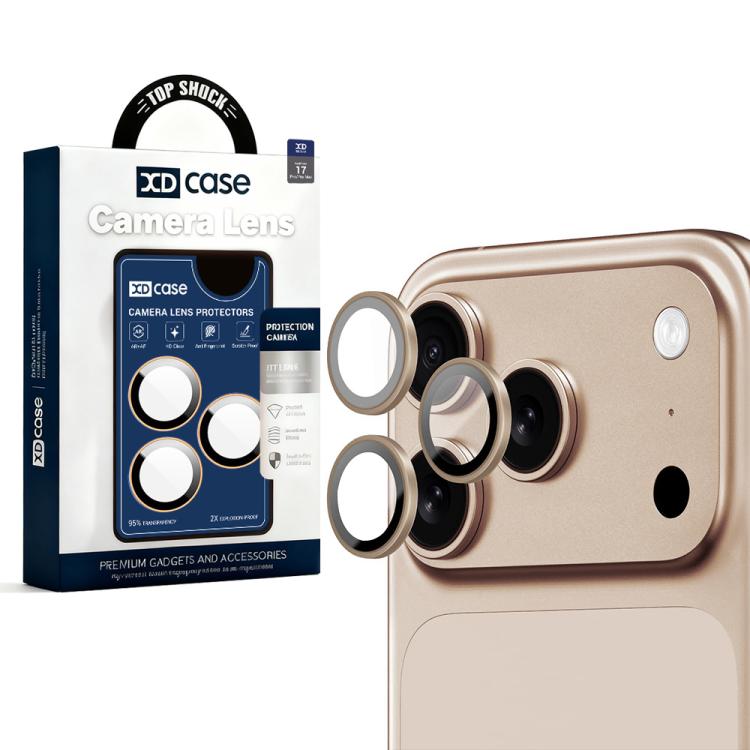 XDcase AF + AR Miếng dán bảo vệ ống kính camera Hawkeye kèm dụng cụ căn chỉnh, Dành cho iPhone 17 Pro Max, Dành cho iPhone 17 Pro