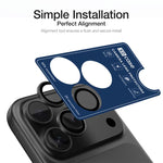 XDcase AF + AR Miếng dán bảo vệ ống kính camera Hawkeye kèm dụng cụ căn chỉnh, Dành cho iPhone 17 Pro Max, Dành cho iPhone 17 Pro