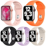 Bộ 5 dây đồng hồ thể thao silicone màu trơn xDfind, dành cho Apple Watch 42 / 44 / 45 / 46 / 49mm, dành cho Apple Watch 38 / 40 / 41 / S11 42mm