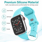 5 Pack xDfind Butterfly Buckle Silicone Watch Band, For Apple Watch 42 / 44 / 45 / 46 / 49mm, For Apple Watch 38 / 40 / 41 / S11 42mm