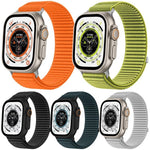 Bộ 5 dây đồng hồ nylon dệt móc và vòng xDfind, dành cho Apple Watch 42 / 44 / 45 / 46 / 49mm, dành cho Apple Watch 38 / 40 / 41 / S11 42mm