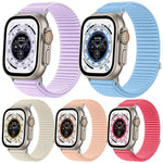 Bộ 5 dây đồng hồ nylon dệt móc và vòng xDfind, dành cho Apple Watch 42 / 44 / 45 / 46 / 49mm, dành cho Apple Watch 38 / 40 / 41 / S11 42mm