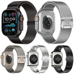 Bộ 5 dây đồng hồ Milanese khóa dù + khóa bướm hỗn hợp xDfind, dành cho Apple Watch 42 / 44 / 45 / 46 / 49mm, dành cho Apple Watch 38 / 40 / 41 / S11 42mm