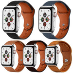 Bộ 5 dây đồng hồ da thật khóa đinh tán xDfind, dành cho Apple Watch 42 / 44 / 45 / 46 / 49mm, dành cho Apple Watch 38 / 40 / 41 / S11 42mm