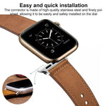Bộ 5 dây đồng hồ da thật khóa đinh tán xDfind, dành cho Apple Watch 42 / 44 / 45 / 46 / 49mm, dành cho Apple Watch 38 / 40 / 41 / S11 42mm