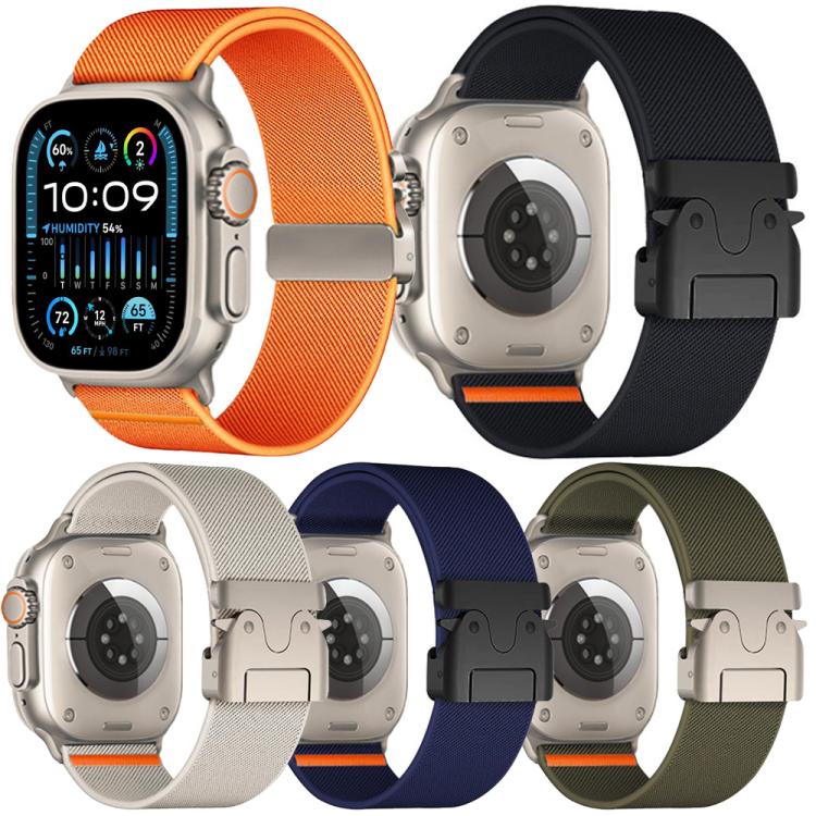Bộ 5 dây đồng hồ nylon co giãn khóa dù xDfind, dành cho Apple Watch 42 / 44 / 45 / 46 / 49mm, dành cho Apple Watch 38 / 40 / 41 / S11 42mm