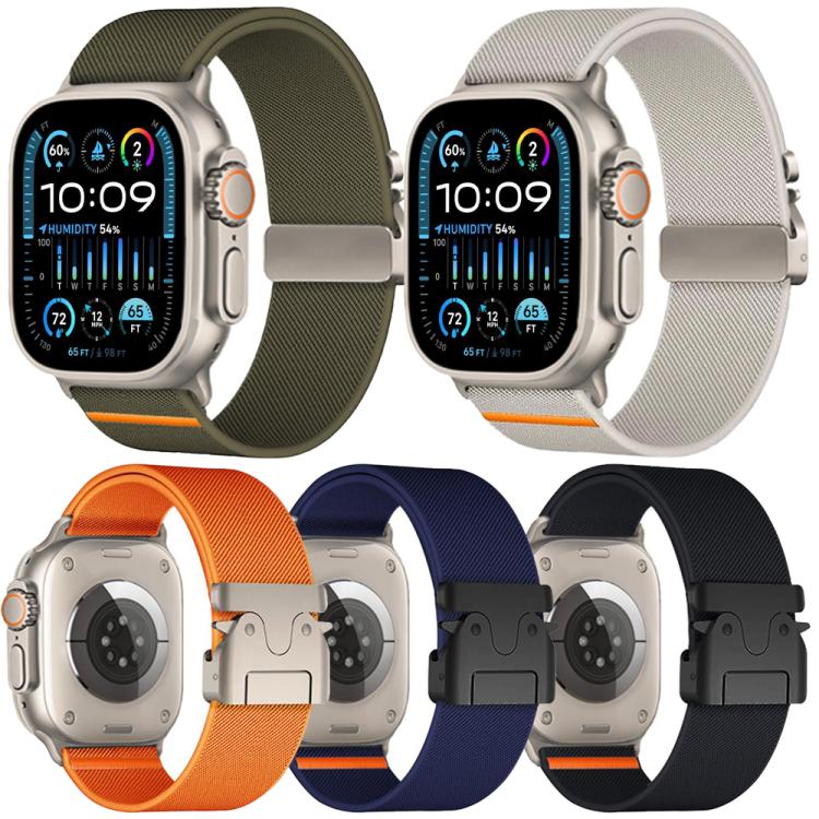 Bộ 5 dây đồng hồ nylon co giãn khóa dù xDfind, dành cho Apple Watch 42 / 44 / 45 / 46 / 49mm, dành cho Apple Watch 38 / 40 / 41 / S11 42mm