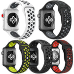 Bộ 5 dây đồng hồ thể thao silicone hai màu xDfind, dành cho Apple Watch 42 / 44 / 45 / 46 / 49mm, dành cho Apple Watch 38 / 40 / 41 / S11 42mm