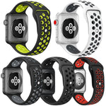 Bộ 5 dây đồng hồ thể thao silicone hai màu xDfind, dành cho Apple Watch 42 / 44 / 45 / 46 / 49mm, dành cho Apple Watch 38 / 40 / 41 / S11 42mm