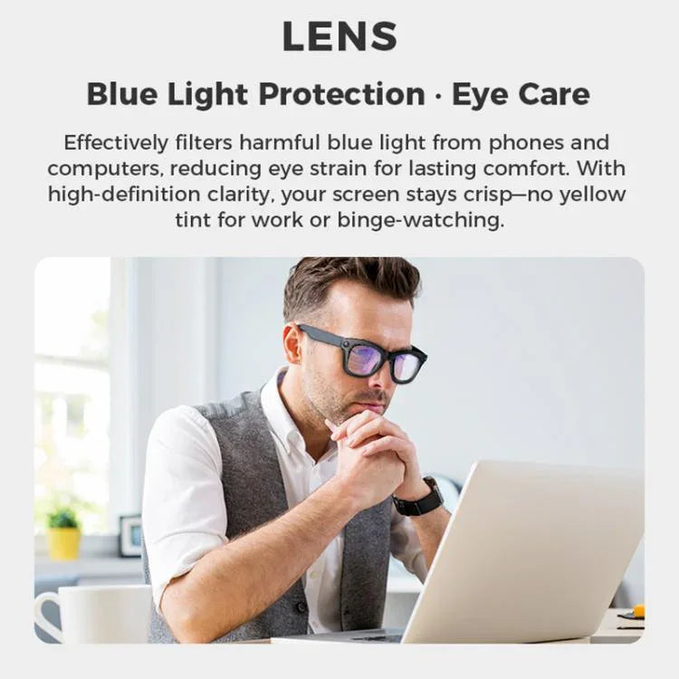 Kính mắt camera AI thông minh M01S 5MP hỗ trợ gọi thoại, quay video, truyền WiFi