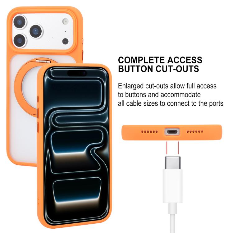 Ốp lưng điện thoại GEBEI Jazz Series cảm giác da mờ MagSafe xoay 360 độ có giá đỡ, dành cho iPhone 17 Pro Max, iPhone 17 Pro