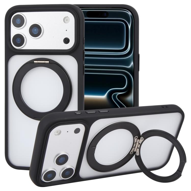 Ốp lưng điện thoại GEBEI Jazz Series cảm giác da mờ MagSafe xoay 360 độ có giá đỡ, dành cho iPhone 17 Pro Max, iPhone 17 Pro