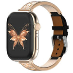 Dây đồng hồ da thật kết hợp thép không gỉ khóa bướm xDfind, dành cho Apple Watch 42 / 44 / 45 / 46 / 49mm, dành cho Apple Watch 38 / 40 / 41 / S11 42mm