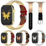 Dây đồng hồ da thật kết hợp thép không gỉ khóa bướm xDfind, dành cho Apple Watch 42 / 44 / 45 / 46 / 49mm, dành cho Apple Watch 38 / 40 / 41 / S11 42mm
