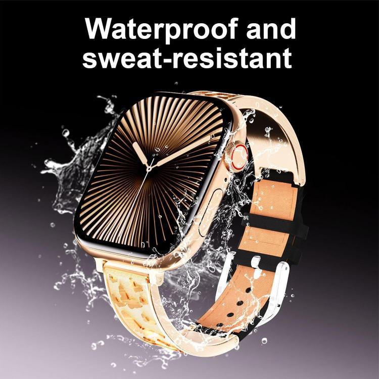 Dây đồng hồ da thật kết hợp thép không gỉ khóa bướm xDfind, dành cho Apple Watch 42 / 44 / 45 / 46 / 49mm, dành cho Apple Watch 38 / 40 / 41 / S11 42mm