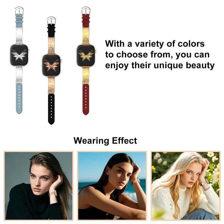 Dây đồng hồ da thật kết hợp thép không gỉ khóa bướm xDfind, dành cho Apple Watch 42 / 44 / 45 / 46 / 49mm, dành cho Apple Watch 38 / 40 / 41 / S11 42mm
