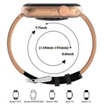Dây đồng hồ da thật kết hợp thép không gỉ khắc hoa văn cổ điển xDfind, dành cho Apple Watch 38 / 40 / 41 / S11 42mm