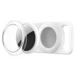 Ốp bảo vệ trong suốt bằng silicone cho vòng cổ thú cưng xDfind, dành cho AirTag thế hệ 2 / AirTag thế hệ 1