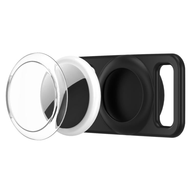 Ốp bảo vệ trong suốt bằng silicone cho vòng cổ thú cưng xDfind, dành cho AirTag thế hệ 2 / AirTag thế hệ 1