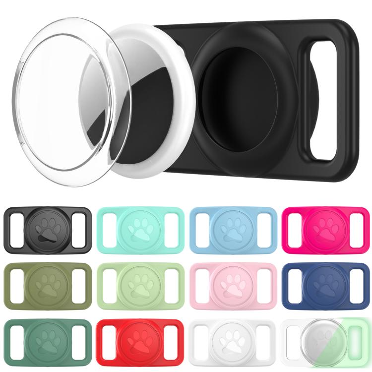 Ốp bảo vệ trong suốt bằng silicone cho vòng cổ thú cưng xDfind, dành cho AirTag thế hệ 2 / AirTag thế hệ 1