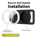 Ốp bảo vệ trong suốt bằng silicone cho vòng cổ thú cưng xDfind, dành cho AirTag thế hệ 2 / AirTag thế hệ 1