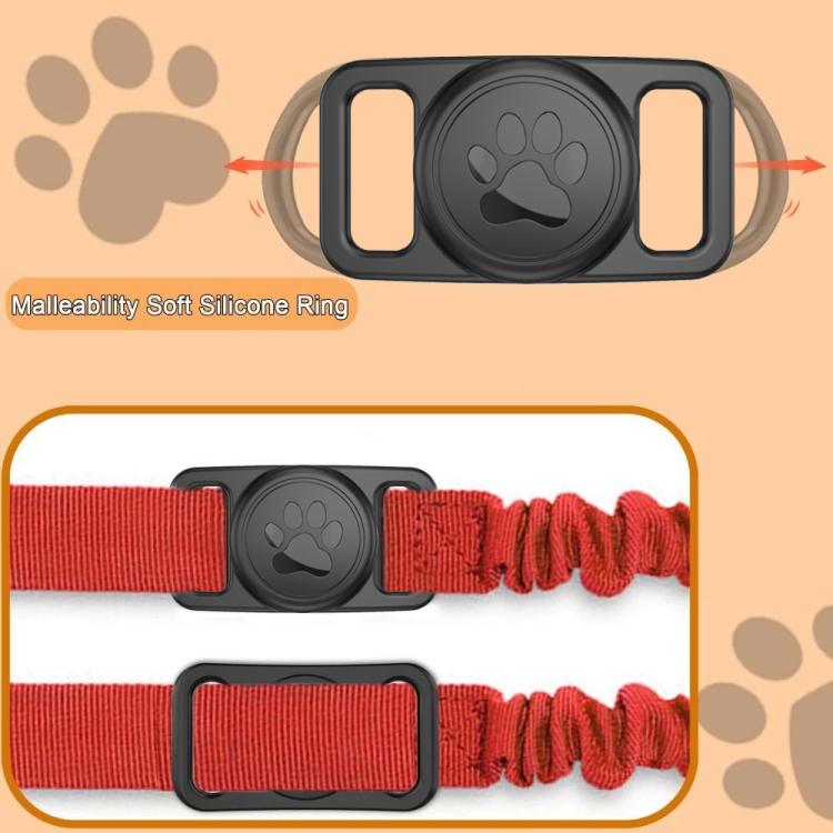 Ốp bảo vệ trong suốt bằng silicone cho vòng cổ thú cưng xDfind, dành cho AirTag thế hệ 2 / AirTag thế hệ 1