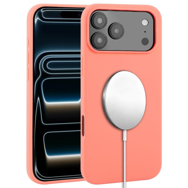 Ốp lưng điện thoại MagSafe silicone lỏng phủ toàn bộ, dành cho iPhone 17 Pro Max, iPhone 17 Pro, iPhone 17, iPhone Air