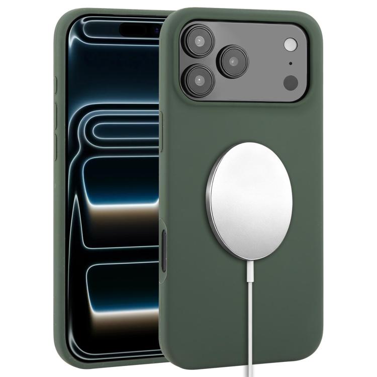 Ốp lưng điện thoại MagSafe silicone lỏng phủ toàn bộ, dành cho iPhone 17 Pro Max, iPhone 17 Pro, iPhone 17, iPhone Air