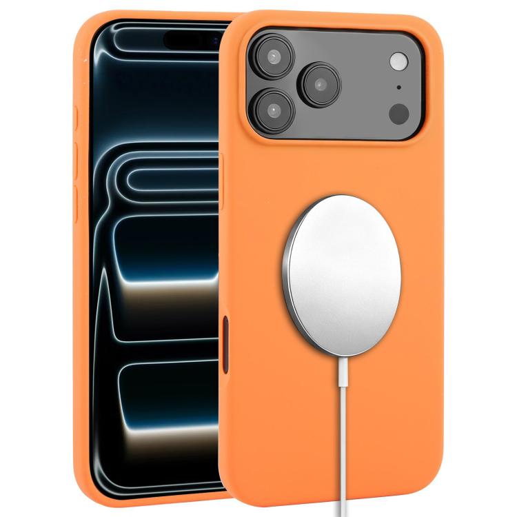 Ốp lưng điện thoại MagSafe silicone lỏng phủ toàn bộ, dành cho iPhone 17 Pro Max, iPhone 17 Pro, iPhone 17, iPhone Air