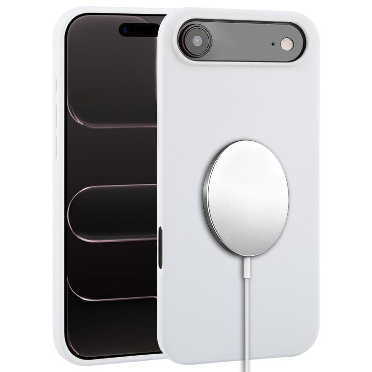 Ốp lưng điện thoại MagSafe silicone lỏng phủ toàn bộ, dành cho iPhone 17 Pro Max, iPhone 17 Pro, iPhone 17, iPhone Air