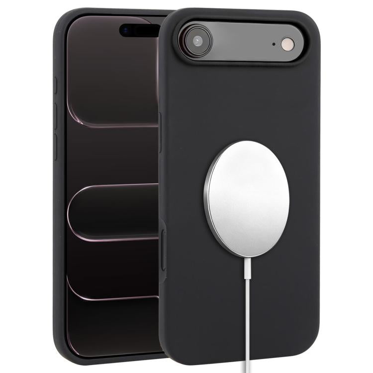 Ốp lưng điện thoại MagSafe silicone lỏng phủ toàn bộ, dành cho iPhone 17 Pro Max, iPhone 17 Pro, iPhone 17, iPhone Air
