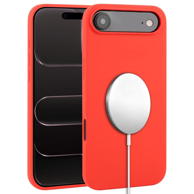 Ốp lưng điện thoại MagSafe silicone lỏng phủ toàn bộ, dành cho iPhone 17 Pro Max, iPhone 17 Pro, iPhone 17, iPhone Air