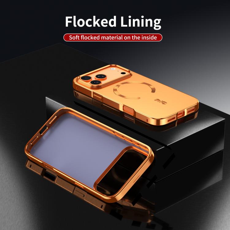 Ốp lưng điện thoại hợp kim MagSafe chắn từ mờ, dành cho iPhone 17 Pro Max, iPhone 17 Pro, iPhone 17, iPhone Air, iPhone 16 Pro Max, iPhone 16 Pro, iPhone 15 Pro Max, iPhone 15 Pro
