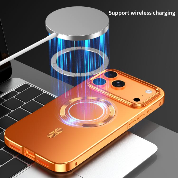 Ốp lưng điện thoại hợp kim MagSafe chắn từ mờ, dành cho iPhone 17 Pro Max, iPhone 17 Pro, iPhone 17, iPhone Air, iPhone 16 Pro Max, iPhone 16 Pro, iPhone 15 Pro Max, iPhone 15 Pro