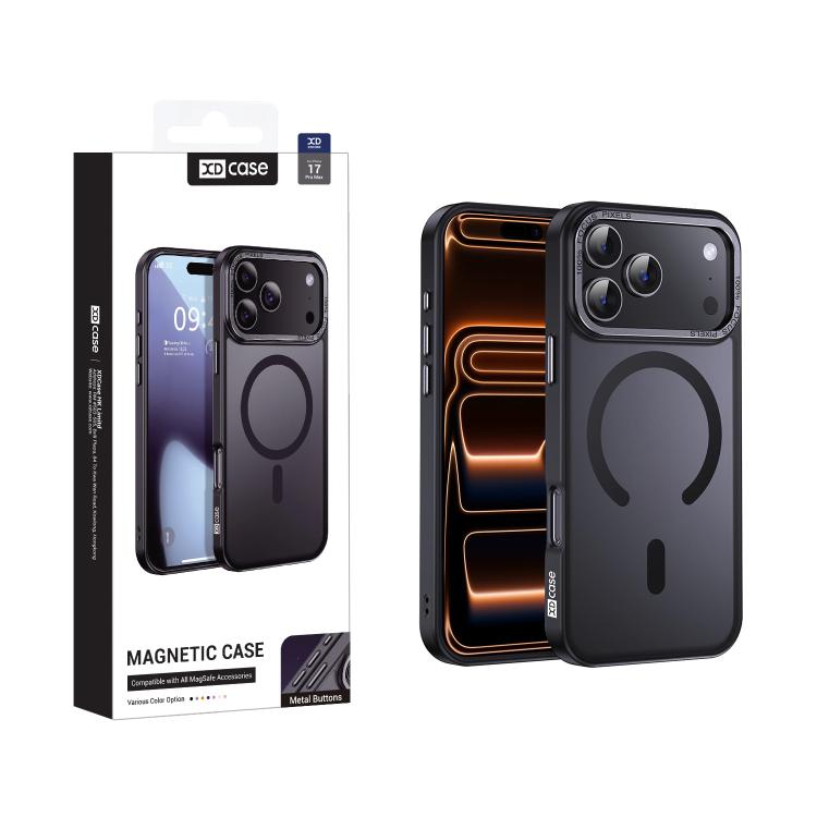XDcase Metal Lens Frame Skin Feel Magnetic Phone Case, For iPhone 18, For iPhone 18 Pro, For iPhone 18 Pro Max, For iPhone 17 Pro Max, For iPhone 17 Pro, For iPhone 17