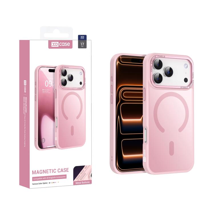 XDcase Metal Lens Frame Skin Feel Magnetic Phone Case, For iPhone 18, For iPhone 18 Pro, For iPhone 18 Pro Max, For iPhone 17 Pro Max, For iPhone 17 Pro, For iPhone 17