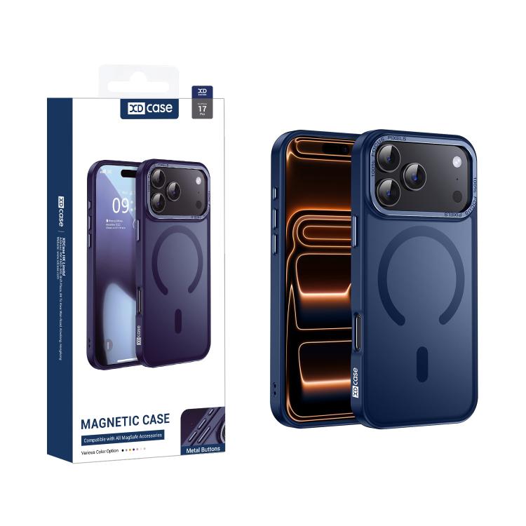 XDcase Metal Lens Frame Skin Feel Magnetic Phone Case, For iPhone 18, For iPhone 18 Pro, For iPhone 18 Pro Max, For iPhone 17 Pro Max, For iPhone 17 Pro, For iPhone 17